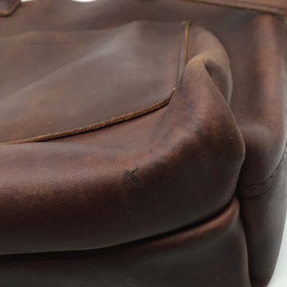 Portland Leather Goods  Dark Brown Leather Tote Bag - Picture 14 of 16